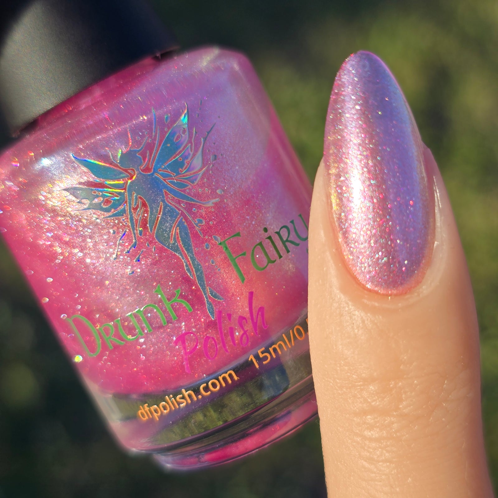 Pink Tourmaline | Jelly Polish with a Glittery, Pearly Shimmer