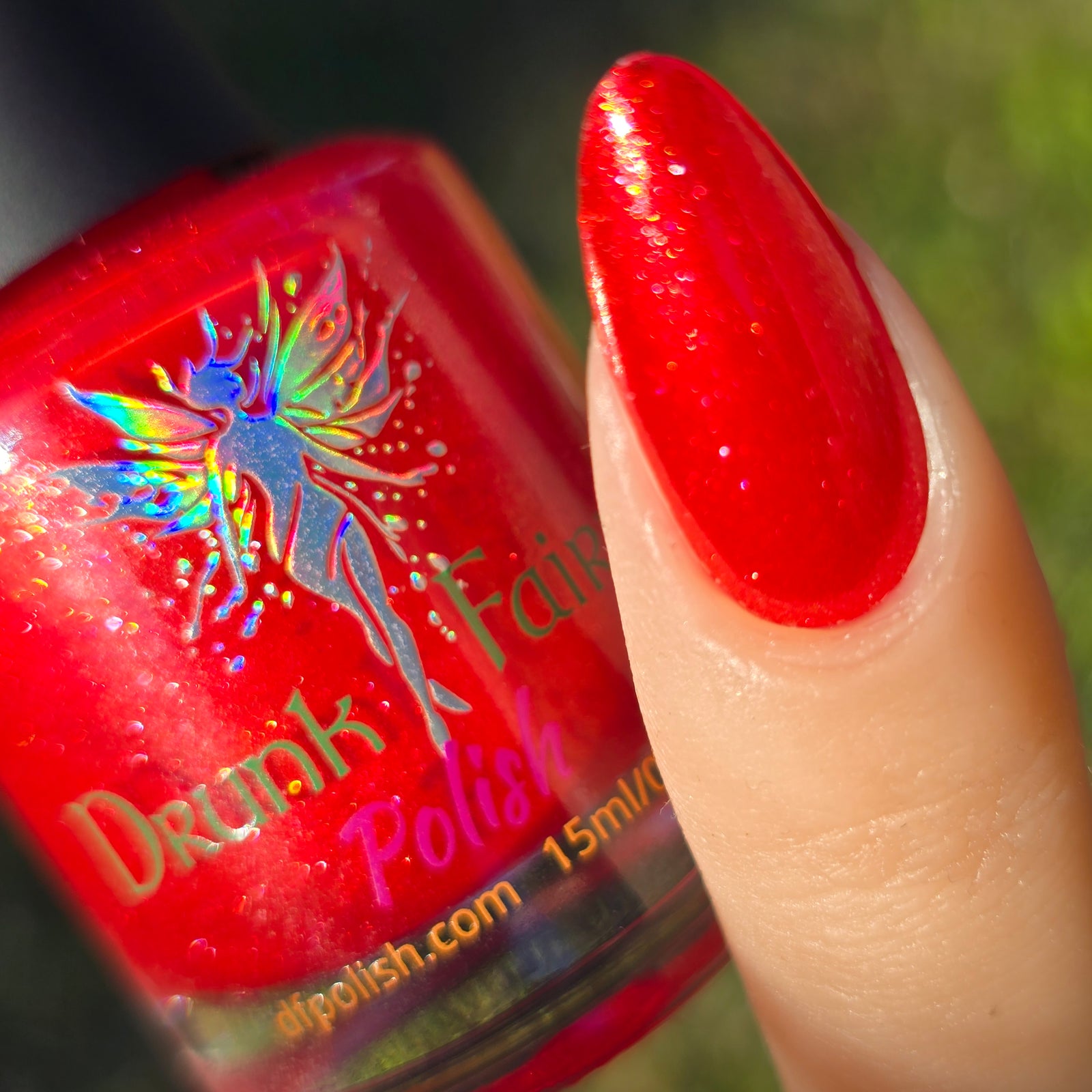 Ruby Red | Jelly Polish with a Glittery, Pearly Shimmer