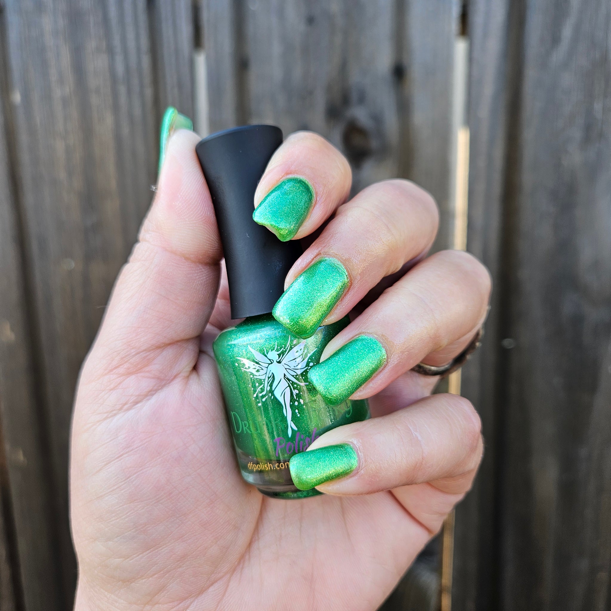 Emerald Green Nail Polish by Drunk Fairy Polish Emerald Green Nail Polish by Drunk Fairy Polish