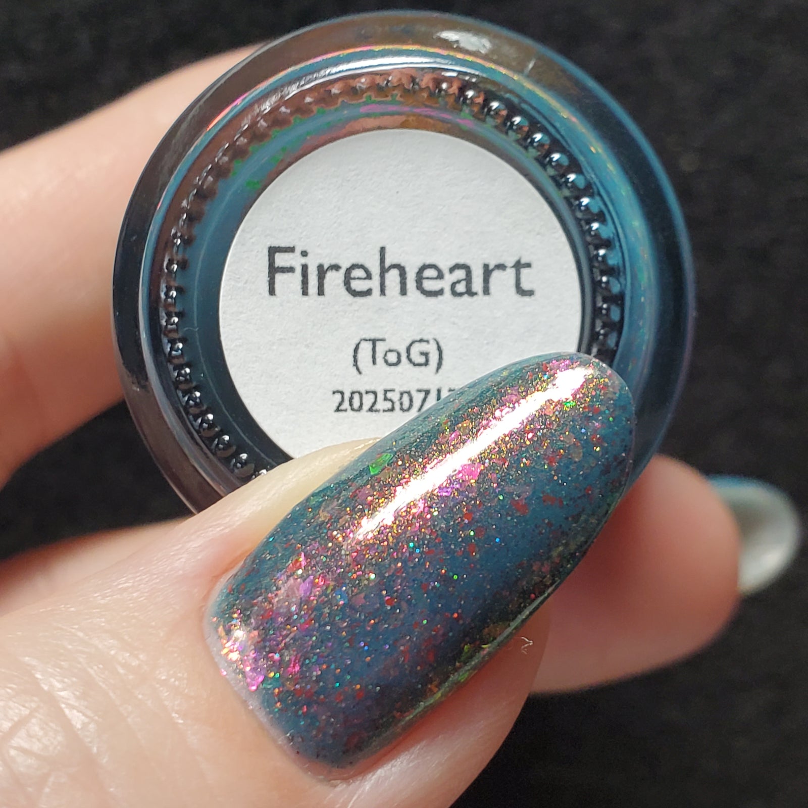 Fireheart | LIMITED EDITION | Flaky Crelly Nail Polish