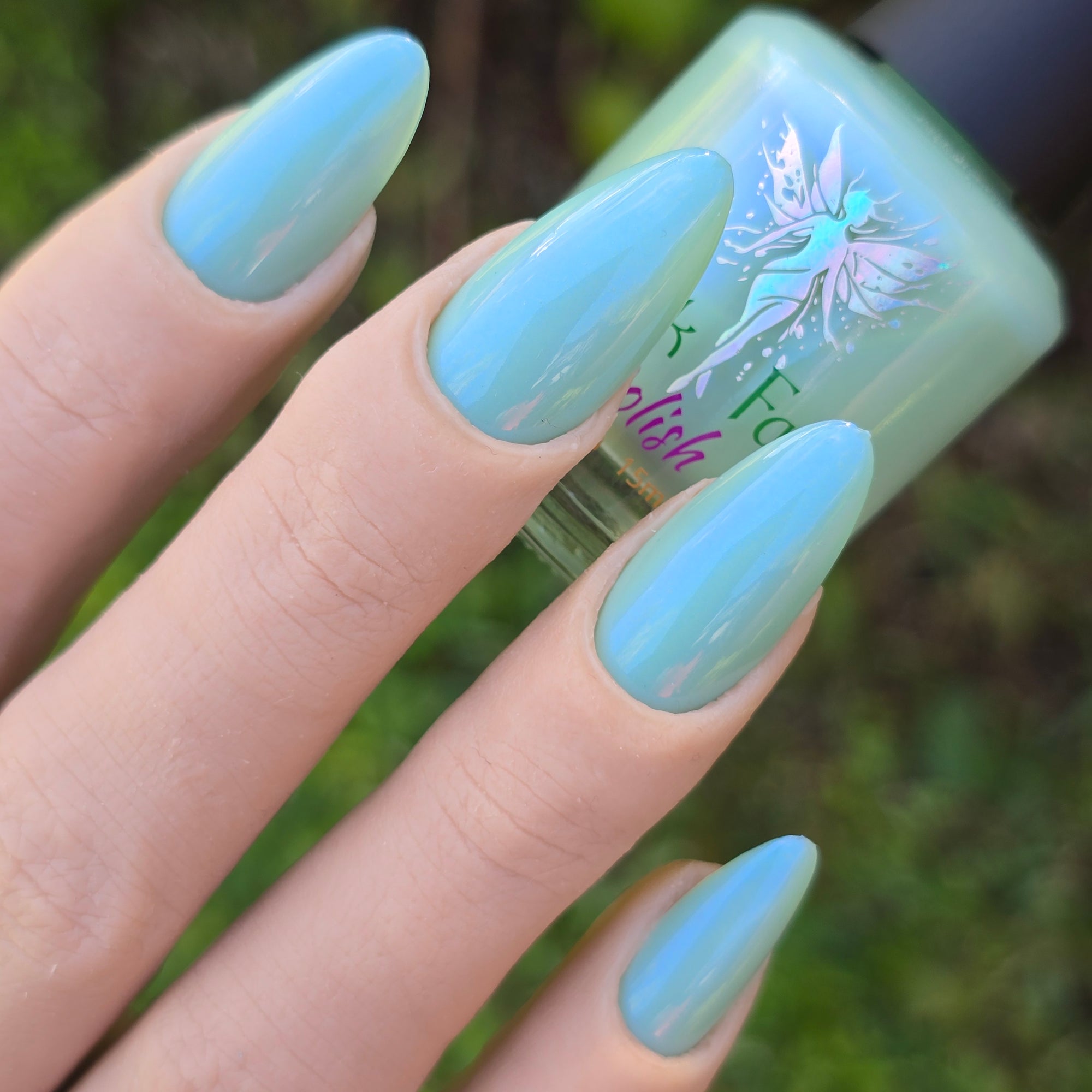 Touch Grass | Tiffany Aurora Shimmer Nail Polish