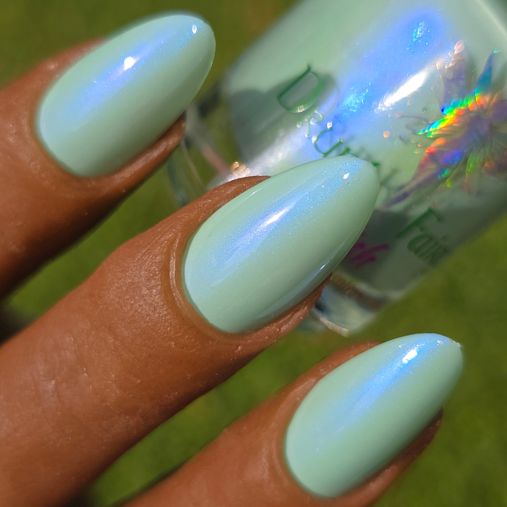 Touch Grass | Tiffany Aurora Shimmer Nail Polish