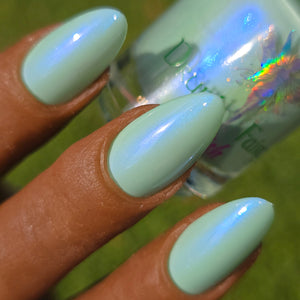 Touch Grass | Tiffany Aurora Shimmer Nail Polish