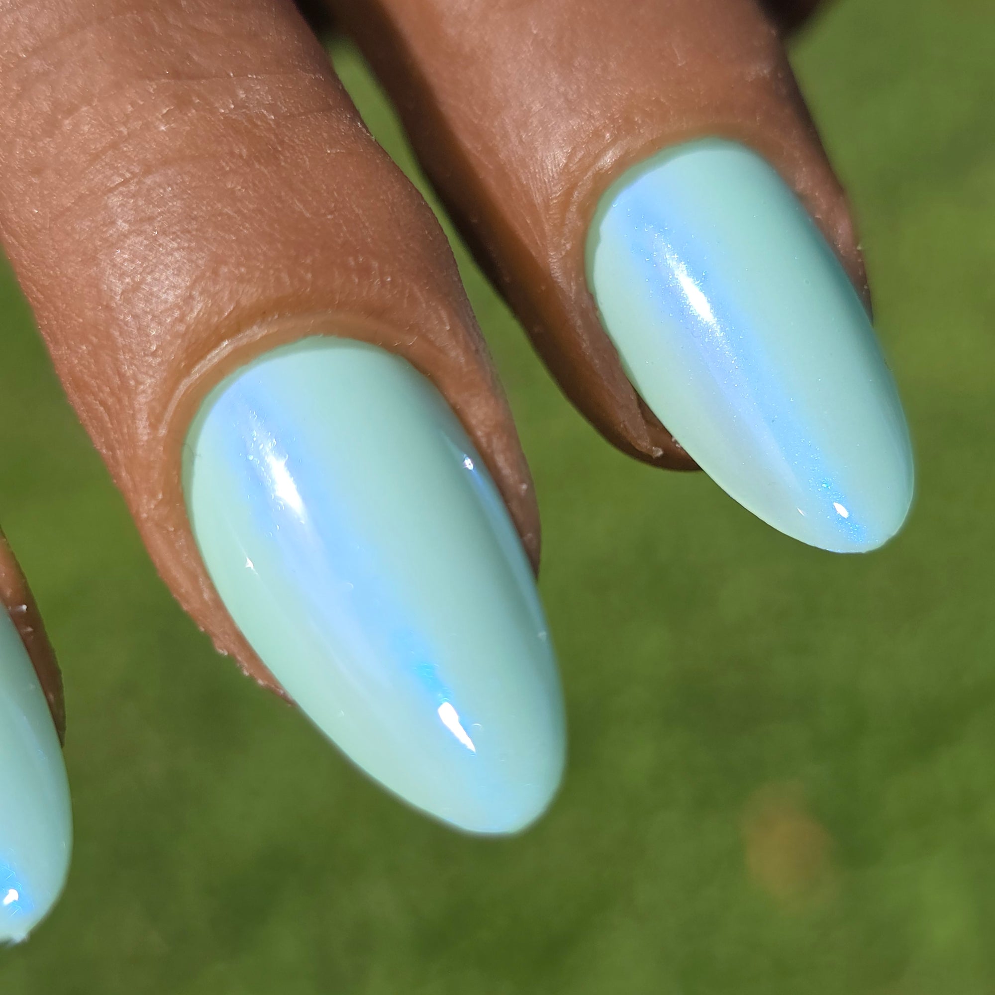 Touch Grass | Tiffany Aurora Shimmer Nail Polish