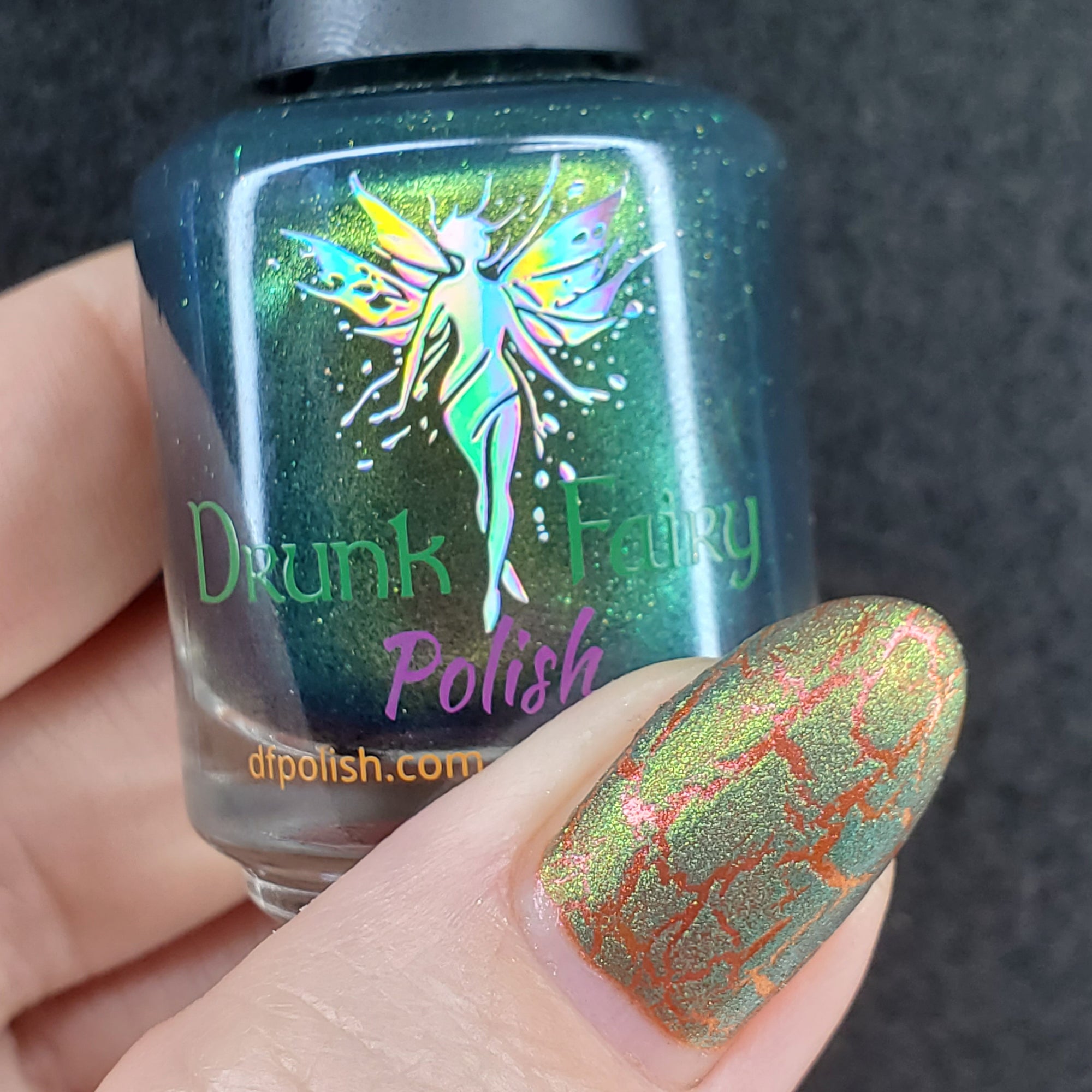 Primal Lichen | Green Crackle Nail Polish