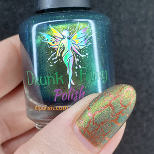 Primal Lichen | Green Crackle Nail Polish