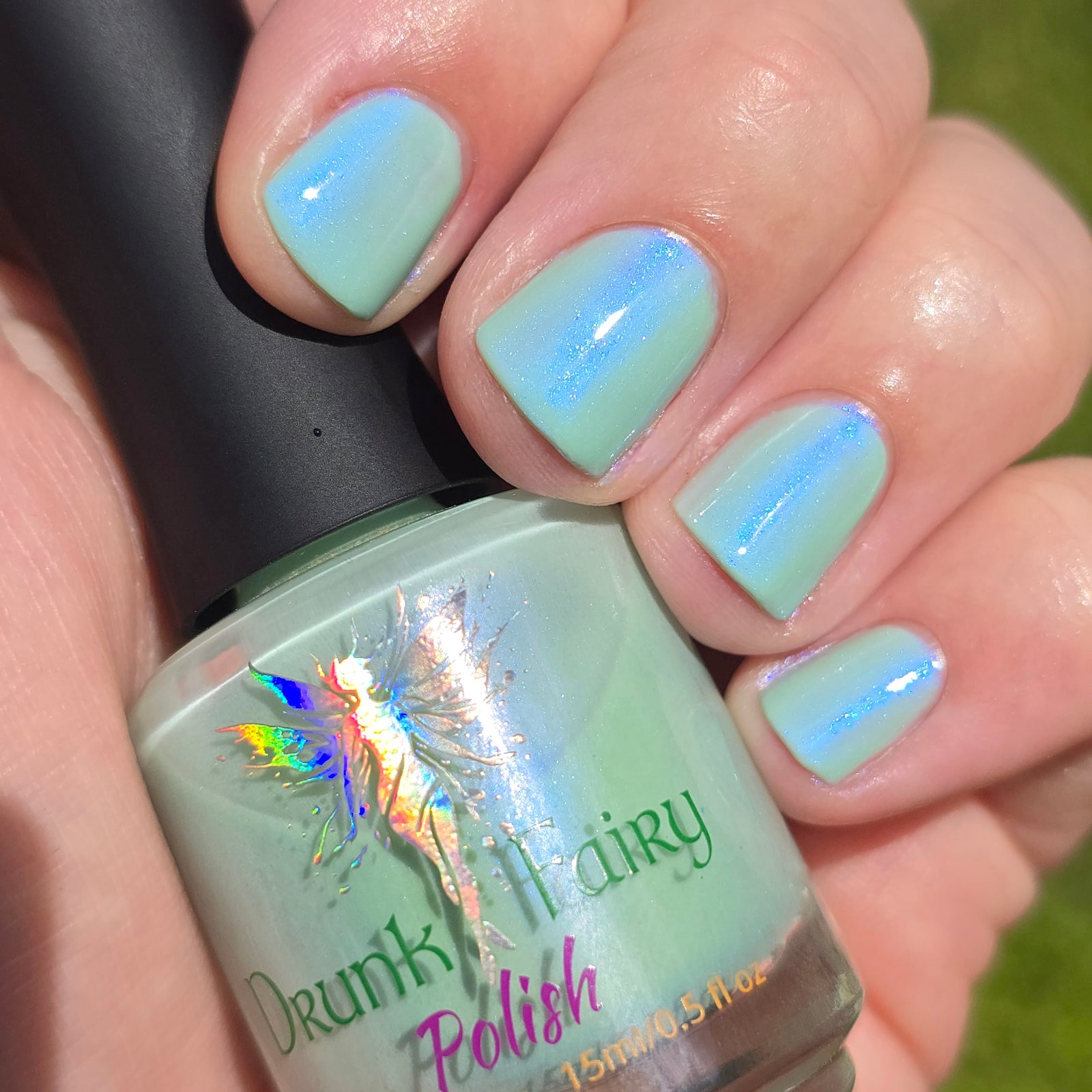 Touch Grass | Tiffany Aurora Shimmer Nail Polish