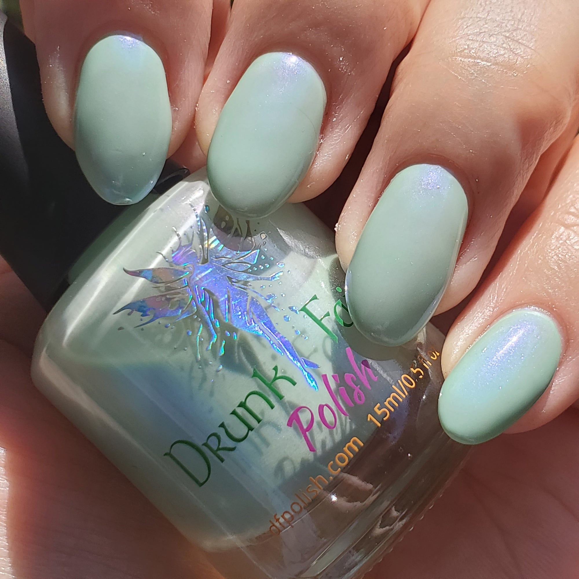Touch Grass | Tiffany Aurora Shimmer Nail Polish