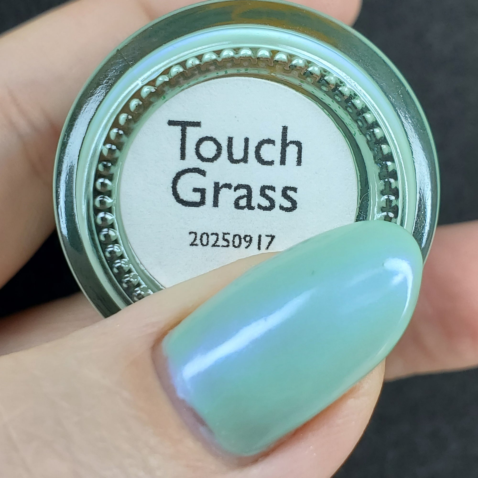 Touch Grass | Tiffany Aurora Shimmer Nail Polish