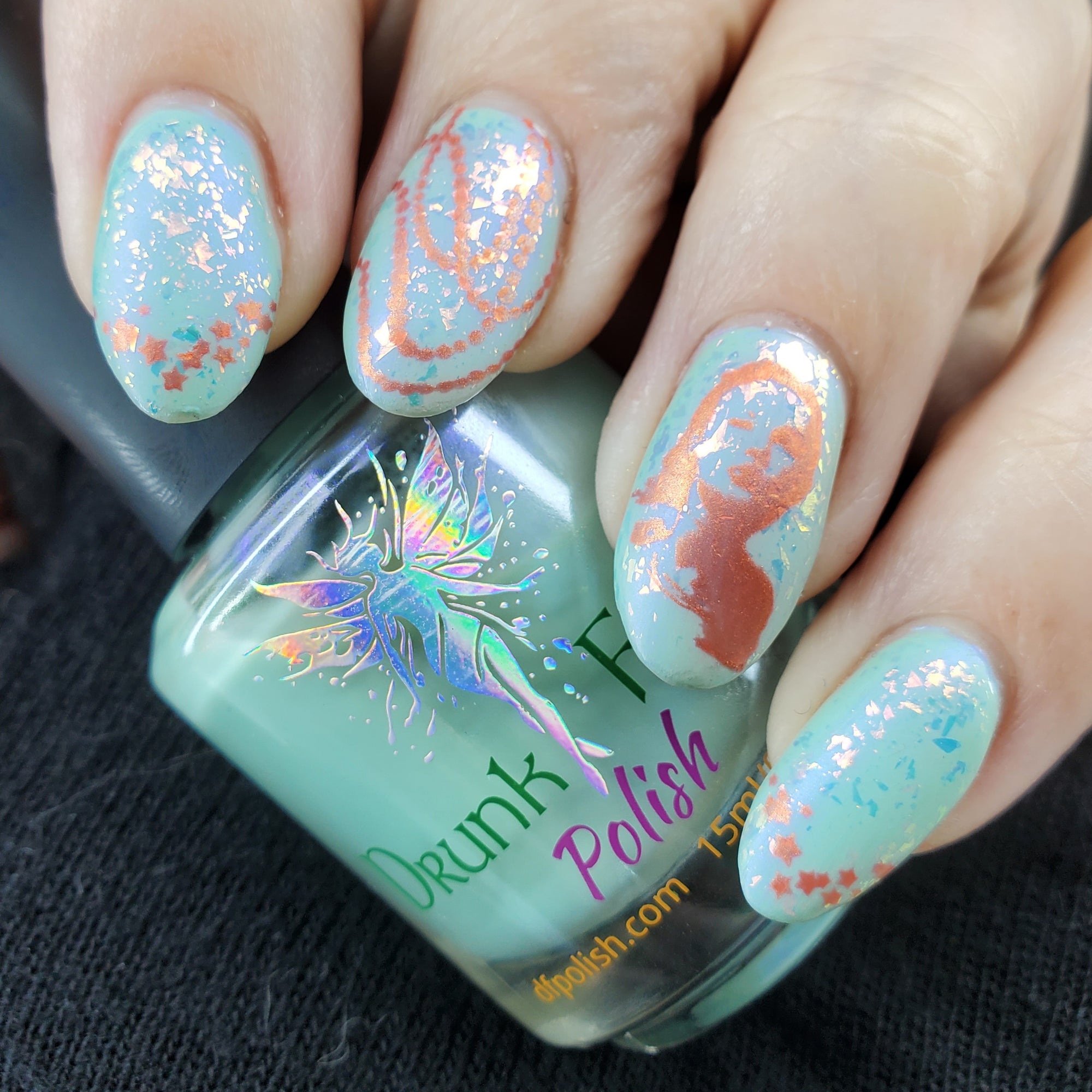 Touch Grass | Tiffany Aurora Shimmer Nail Polish