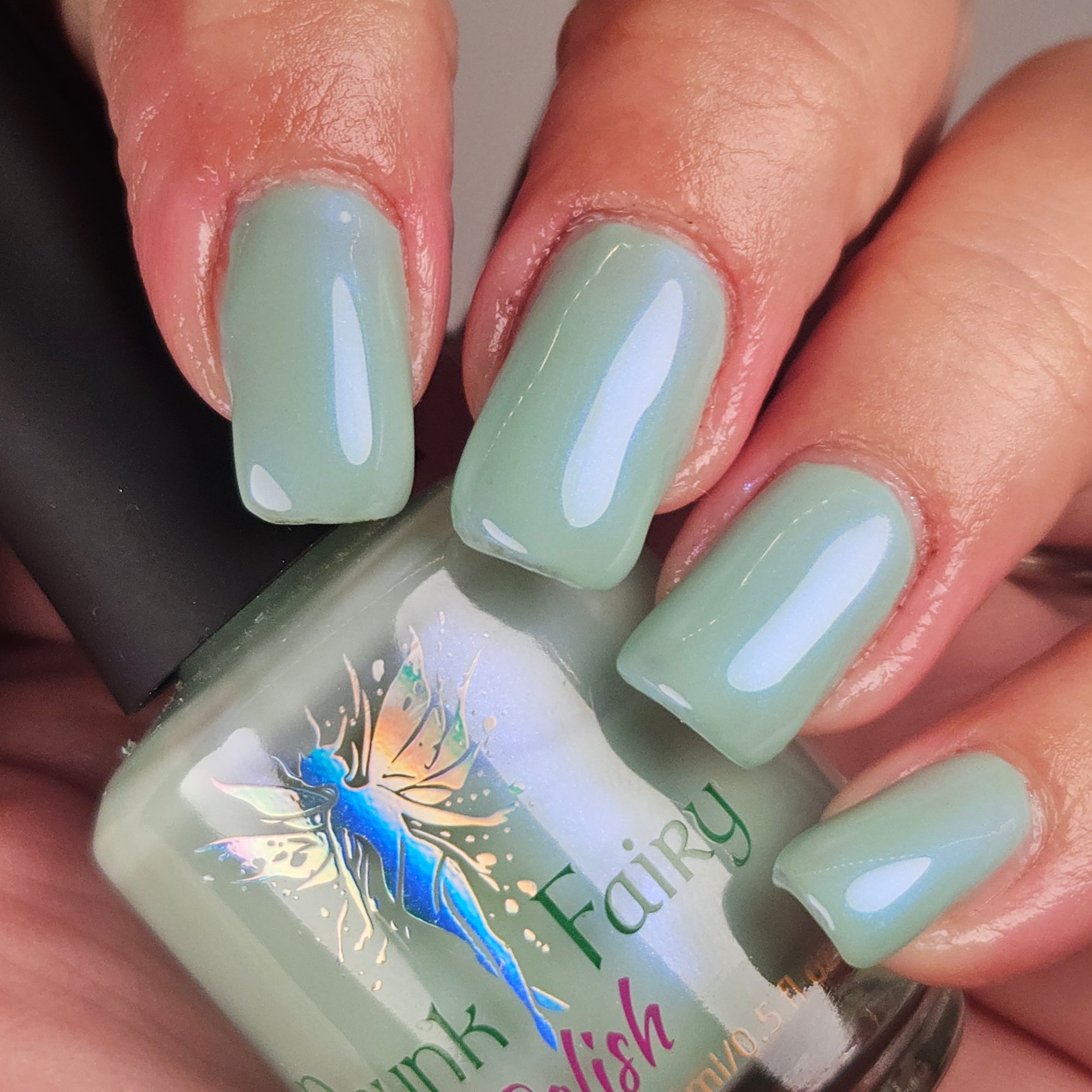 Touch Grass | Tiffany Aurora Shimmer Nail Polish