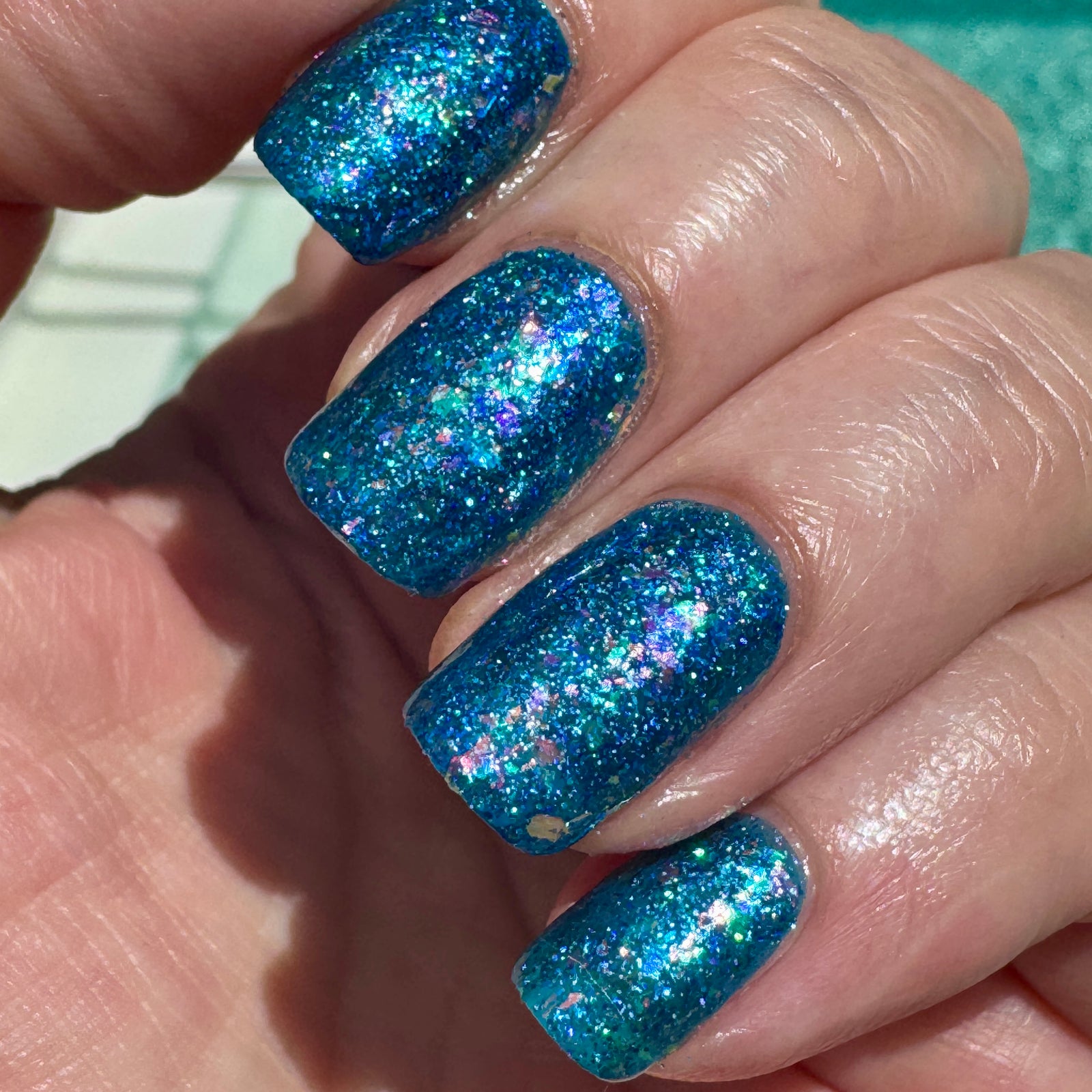Rainbow Fish | Flaky Jelly Nail Polish