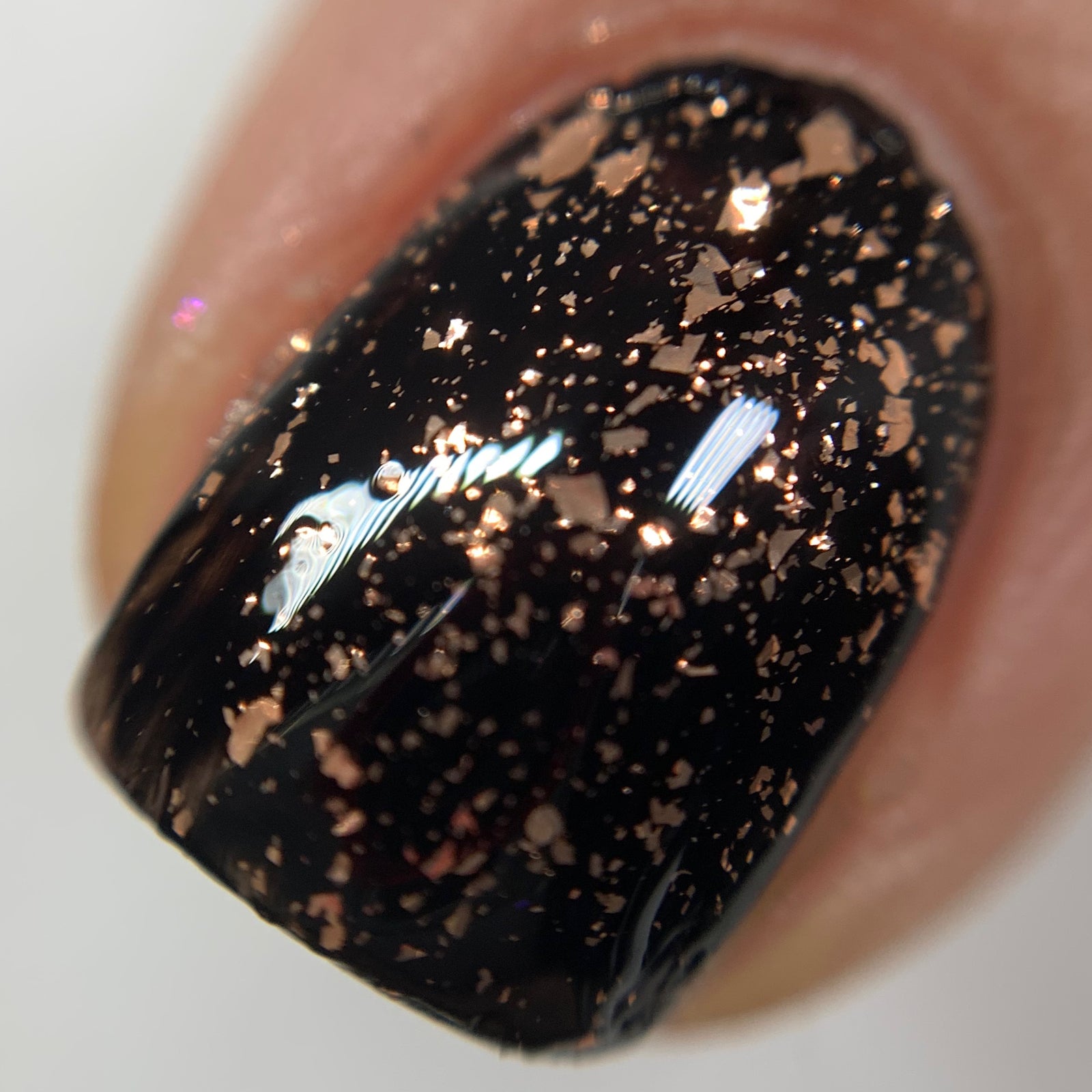 Rose Gold | Metallic Flaky Topper