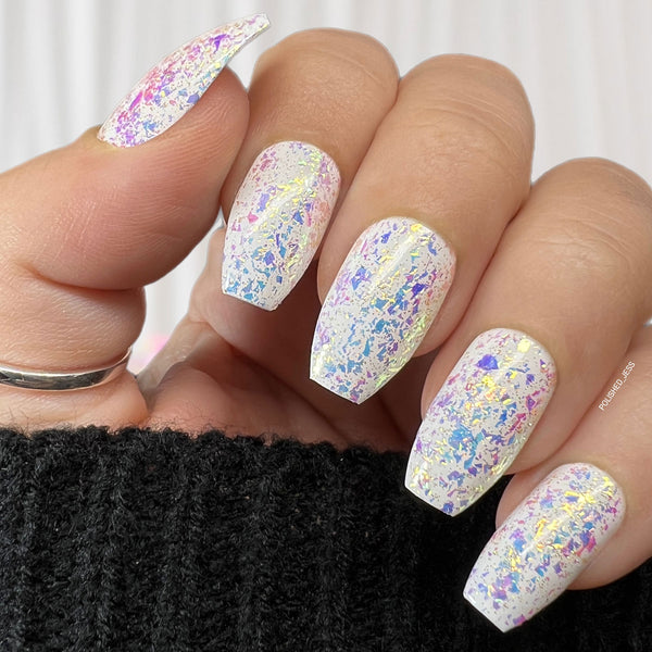 Whiteout One Coat White Nail Polish by Drunk Fairy Polish