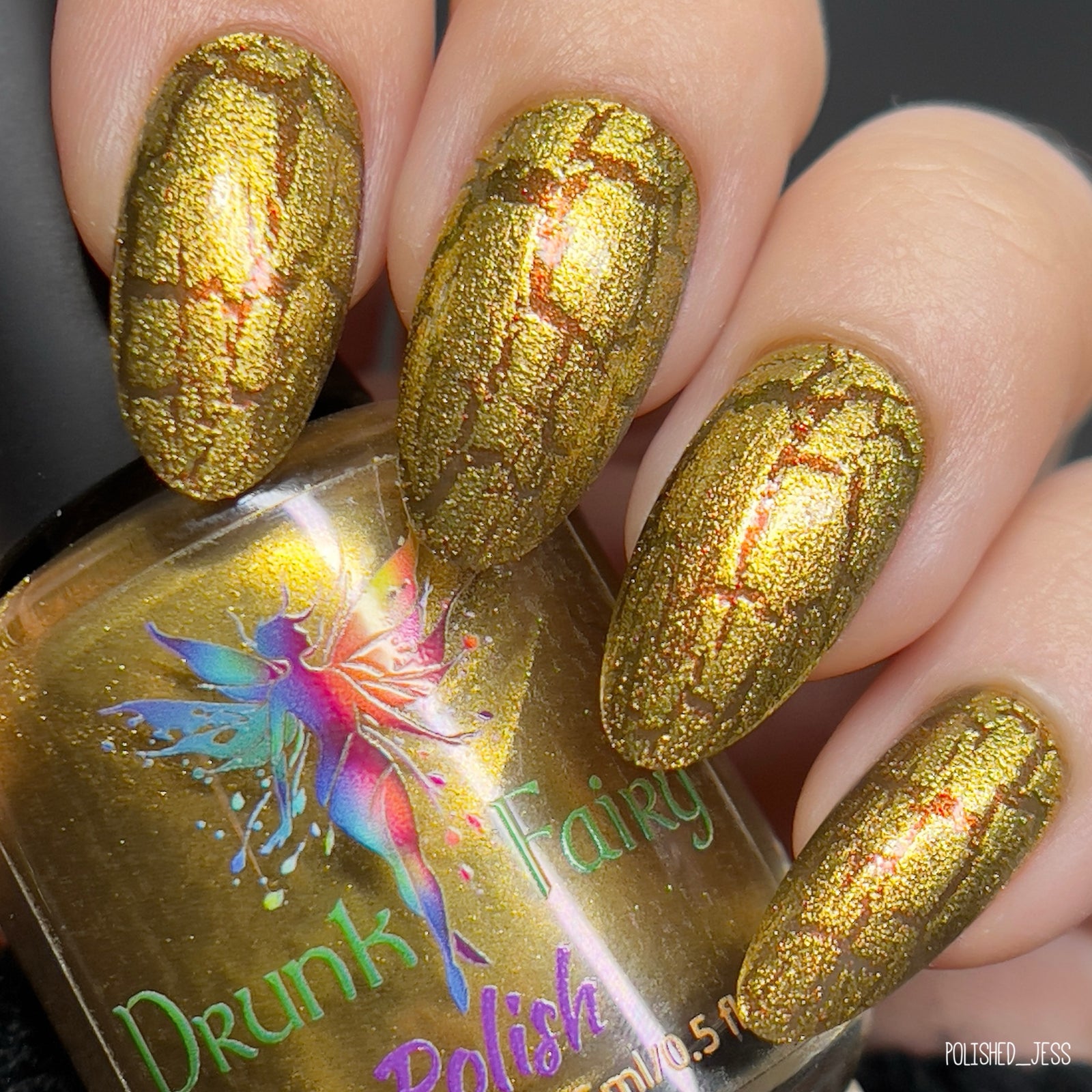 Au 79 | Gold Crackle Nail Polish