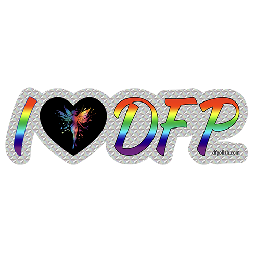 Prismatic I Love DFP Sticker (5.6"x1.8")