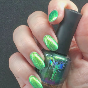 Primal Lichen | Green Crackle Nail Polish