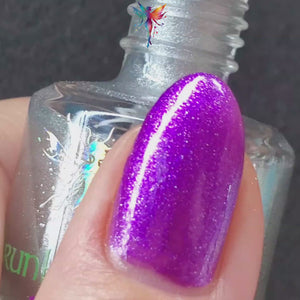 Ag 47 | Silver Crackle Nail Polish